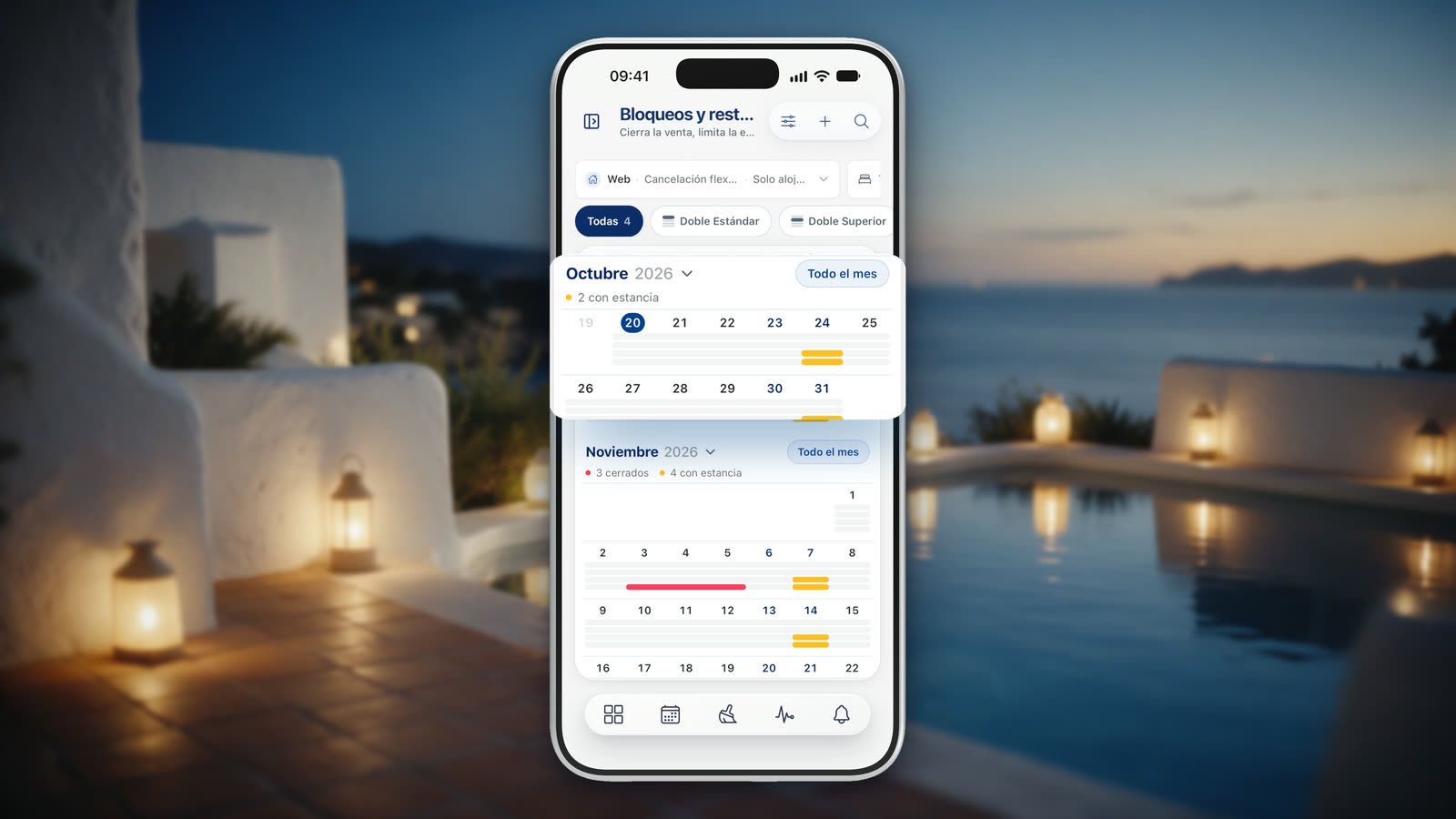 Restricciones en el iPhone: el calendario de octubre y noviembre con los cierres y las estancias mínimas marcados